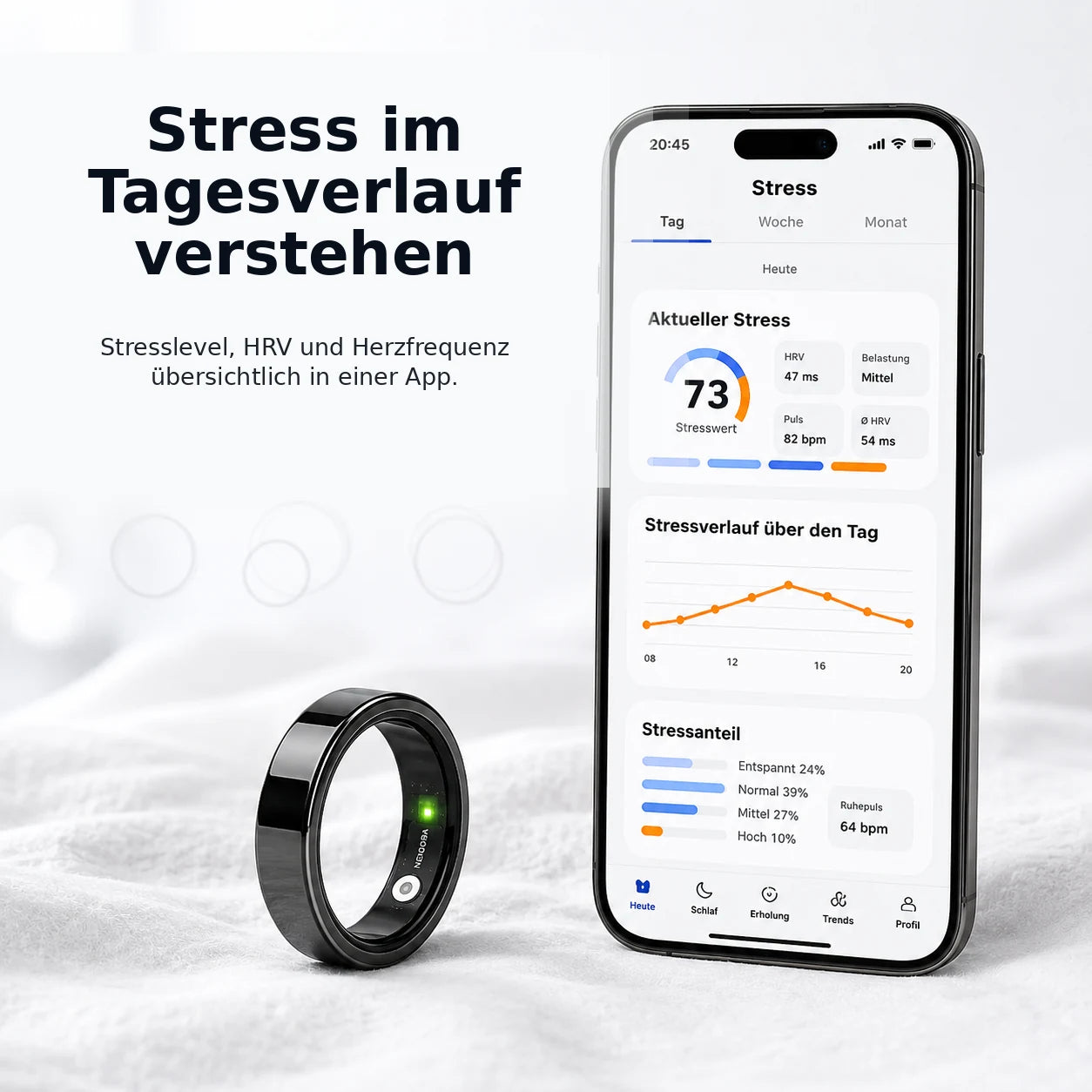 Nexora Vital Ring – Verstehe früher, wann dein Körper überlastet ist