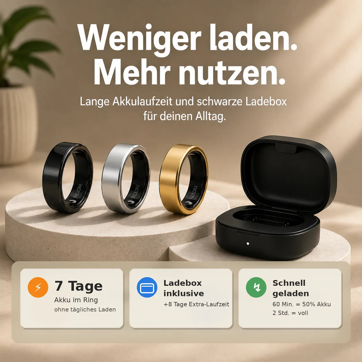 Nexora Vital Ring – Verstehe früher, wann dein Körper überlastet ist